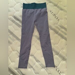 DSG Medium Purple/Teal Ribbed Leggings